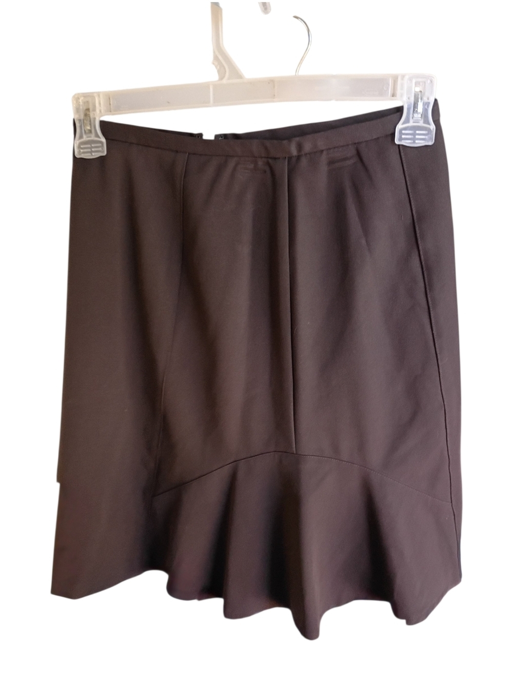 NWT David Brooks Petite Coffee Mini Skirt Size 4P - Picture 3 of 6